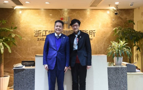 拱宸桥街道人大工委谢建英主任调研浙江宏昊律师事务所