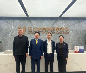 拱宸桥街道人大工委主任管建弟一行莅临宏昊交流走访